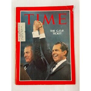 TIME MAGAZINE Nixon The G.O.P. Ticket August 16, 1968
